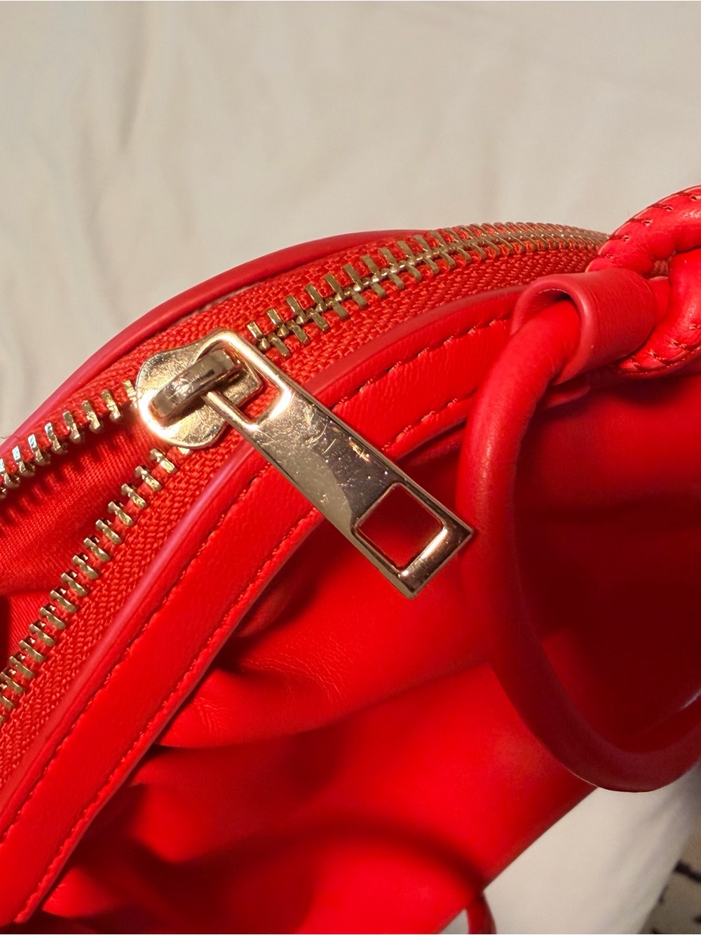 Red Leather Crossbody Bag - Women Bags - Picture 3 of 5